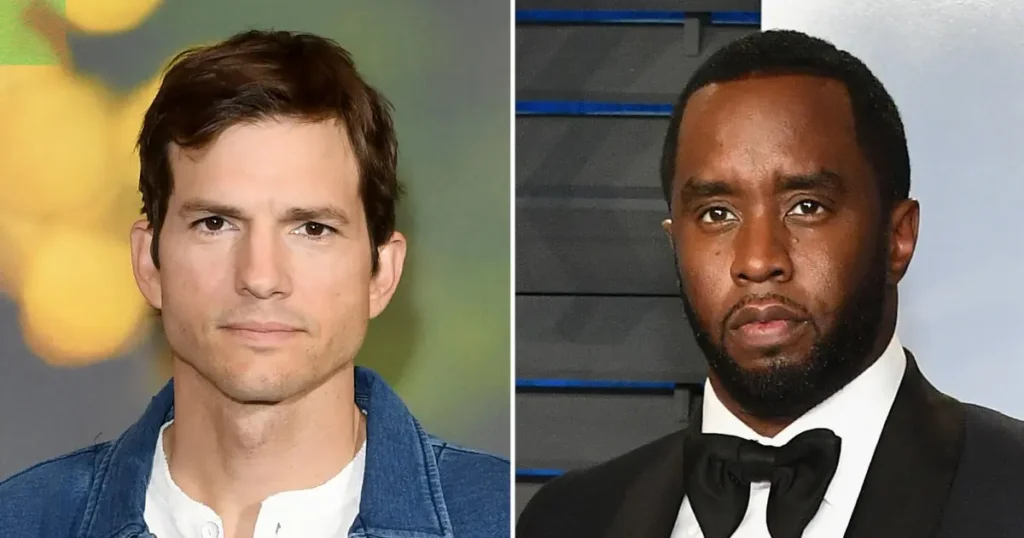 ashton kutcher worried about potential fallout from sean combs scandal